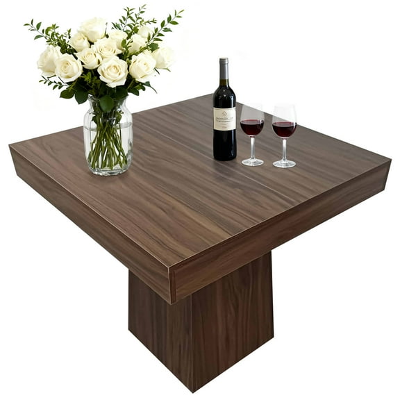 31.5 Inch Square Dining Table for 4, Modern Farmhouse Kitchen Table with Sturdy Base,Dinner Table for Small Space,Dining Room, Living Room