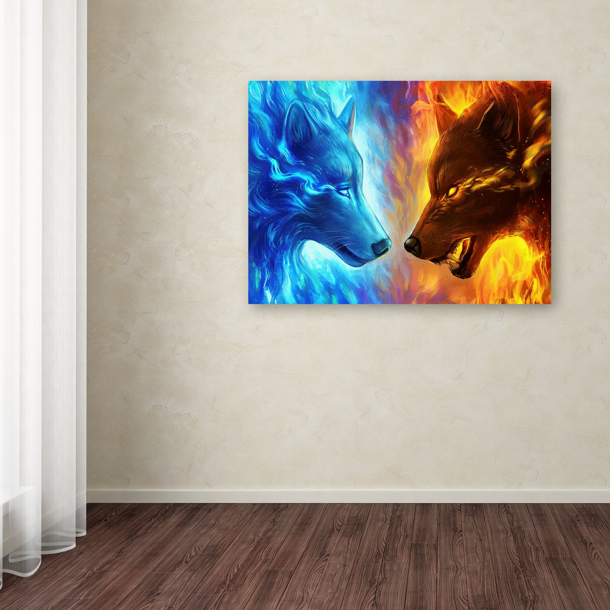 Trademark Fine Art 'Fire and Ice' Canvas Art by JoJoesArt