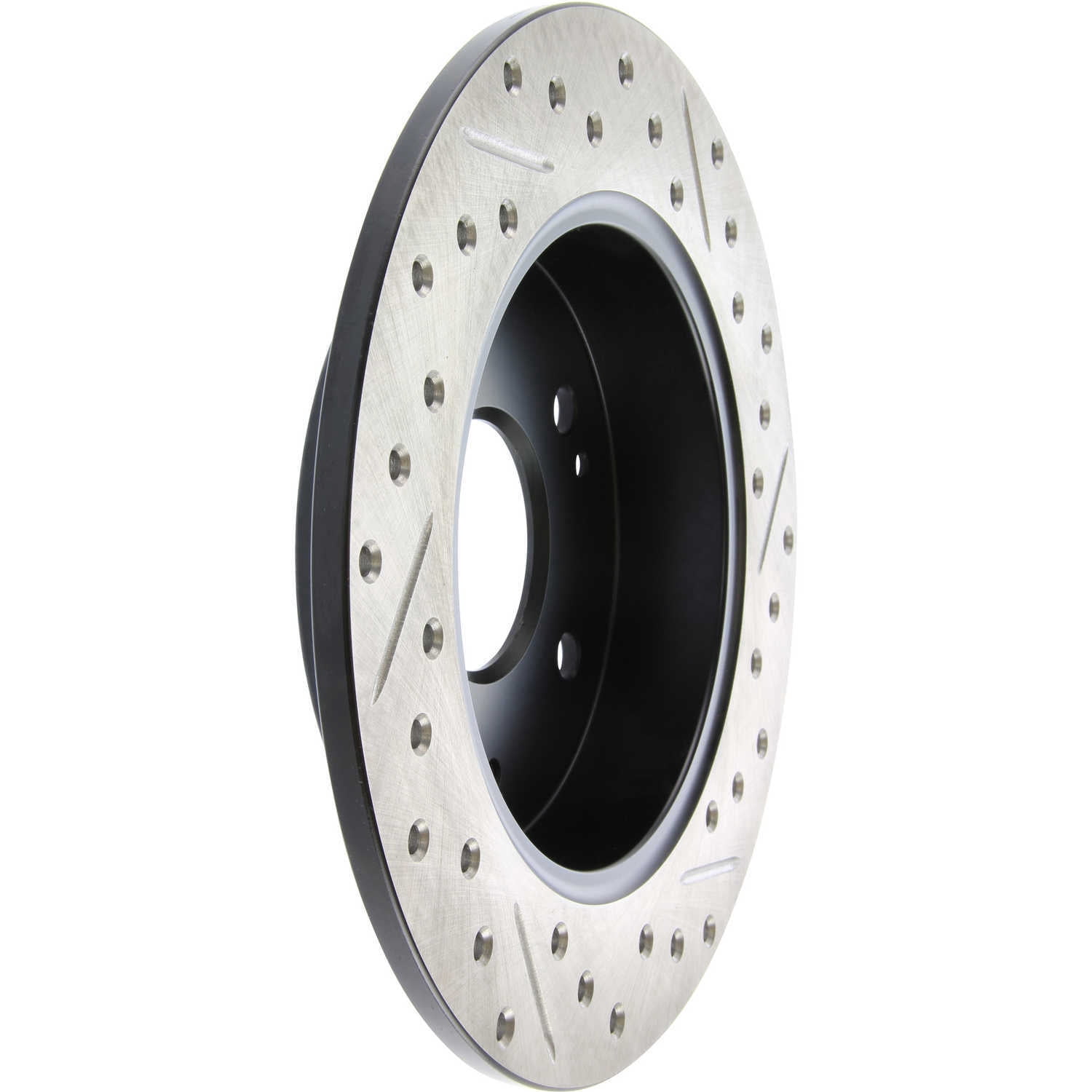 StopTech 06-09 Honda Civic Ex/Si Slotted & Drilled Right Rear Rotor Fits select: 2013-2015 ACURA ILX, 2011 HONDA CIVIC VP