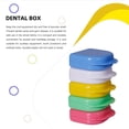 thumbnail image 4 of pitrice 2 Pieces Denture Storage Box Replacement Odorless Protective Dustproof Tear-resistant Organizing Draining Case Accessories Yellow, 4 of 9