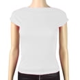 thumbnail image 2 of Fewfanhot Women's Reversible Back Cut Out T-Shirt, Solid Color Round Neck Sleeveless Casual Tops Loose Fit Crop Summer Blouse Workout Tank Top, 2 of 5