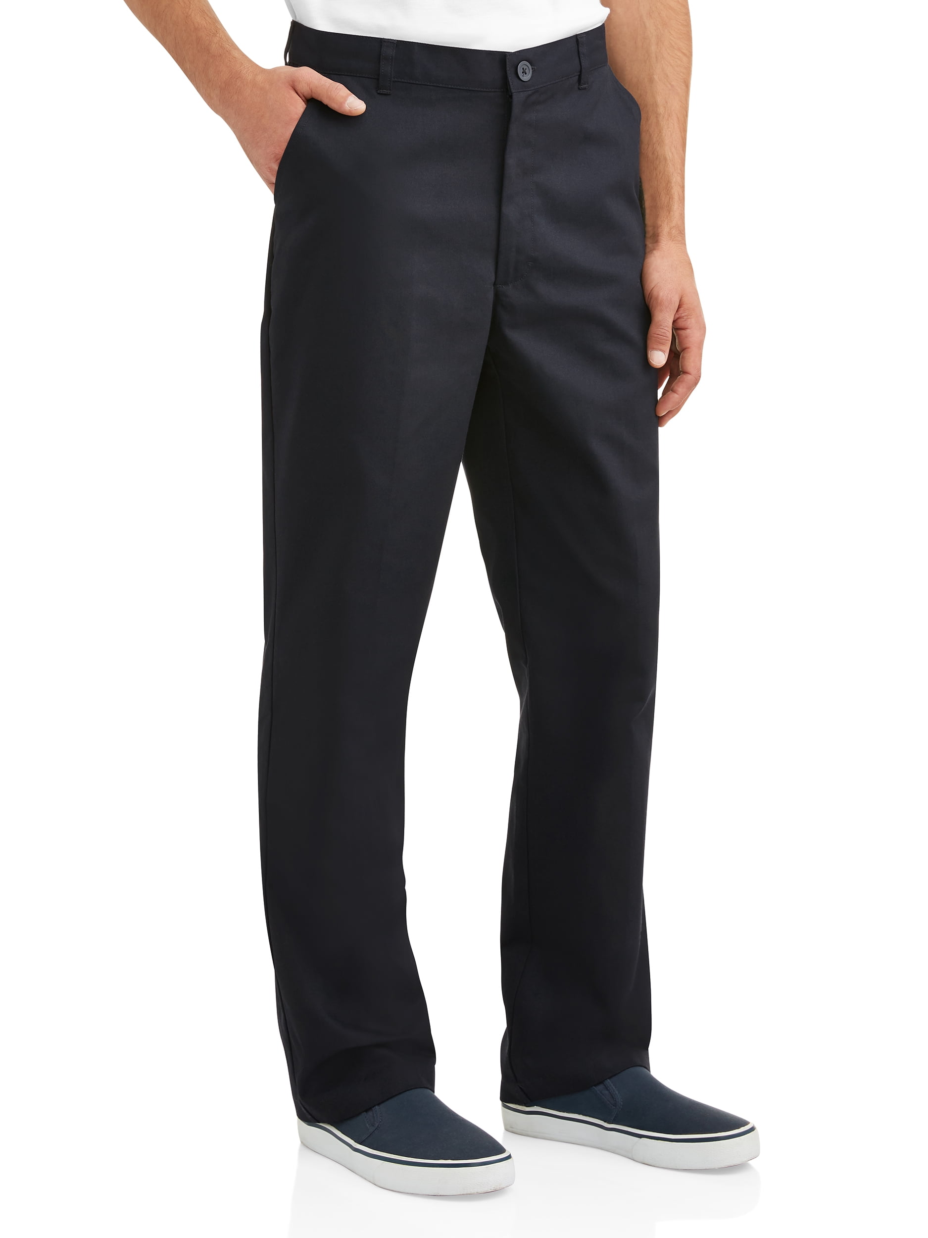 Real School Young Men's Uniform Flat Front Pant