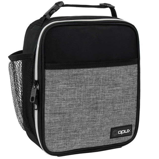 Lonchera Premium Aislada Opux Gris Jaspeado para Adultos