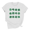 thumbnail image 3 of Womens St Patrick's Day T-Shirt Short Sleeve Crew Neck Cotton Shirt Irish Clover Shamrock Holiday Graphic Tee Tops, 3 of 6
