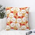 thumbnail image 4 of Fuzoiu Cartoon Chicken Print Square Pillow Cover,Hidden Zipper Design,Luxury Square Pillow Case, Throw Pillow,Couch Cushion-16"x16", 4 of 7