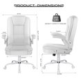 thumbnail image 4 of VITESSE Ergonomic Office Chair with Flip-up Armrests, Big and Tall Leather Executive Office Chair, High Back Lumbar Support Home Computer Desk Chair, Heavy and Duty Computer Chair, 4 of 7