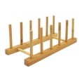 thumbnail image 2 of Escurridor de platos de bambú - y - Práctico escurridor para vasos de agua y utensilios de cocina, ideal para cafeterías y comedores., 2 of 9
