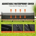 thumbnail image 4 of VEVOR 12.7 ft Outdoor Firewood Rack with Cover Firewood Holder 152"x14.2"x46.1", 4 of 9