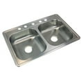 thumbnail image 5 of Transolid 33'' L x 22'' W Double Basin Drop-in Kitchen Sink, 5 of 6
