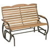 Country Garden Hardwood Glider Bench with Bronze Frame, CG-44Z
