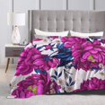thumbnail image 6 of Yibo Tropical Flowers Blanket Flannel Soft and Comfortable Anti-static Bed Sofa Blanket, 6 of 7