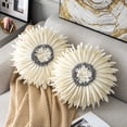 thumbnail image 4 of 3D Flower Round Throw Pillow Soft Sunflower Throw Pillow Small Daisy Flower Home Decoration Throw Pillow Cushion for Bedroom Sofa Car and Window Floor, 4 of 8