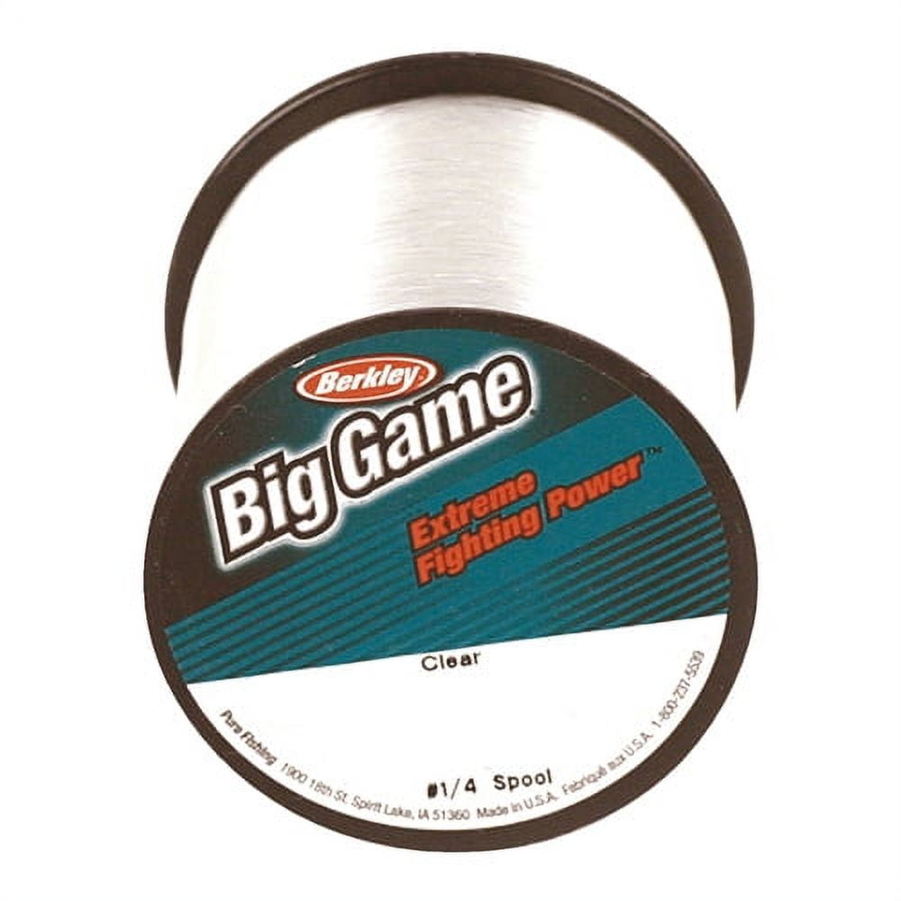 (2 pack) Berkley Trilene® Big Game™ Monofilament Fishing Line, Clear, 50 lb Test Strength, 275 yd