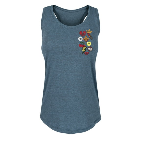 Disney's Cruella - Cruella Patches - Women's Racerback Tank Top