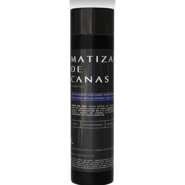 SHAMPOO MATIZADOR DE CANAS Y CABELLO NEGRO