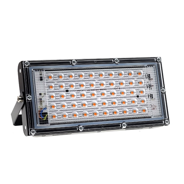 Grow Light LED SMD2835 Full Spectrum 220V Lámpara de cultivo de plantas de interior de luz de invernadero para floración de plántulas, 50W seitruly HA004794-01B