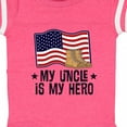 thumbnail image 4 of Inktastic My Uncle is My Hero Military Nephew Boys or Girls Baby Bodysuit, 4 of 5