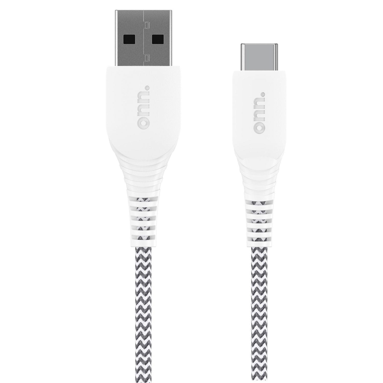 Onn. 6 FT/1.8 m USB Hi-Speed Certified USB-C to USB Braided Cable