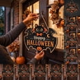 thumbnail image 3 of Halloween Door Sign Cute Witch Hat Trick Or Treat Hanging Decoration for Front Door Porch Home Outdoor Halloween Party Decor 1 Pack, 3 of 8