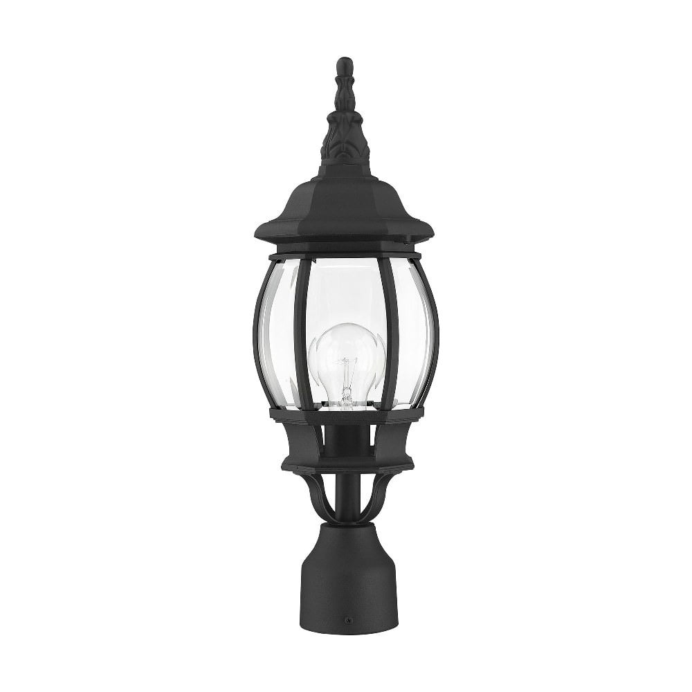 Livex Lighting 7522 Frontenac 20" Tall Outdoor Single Head Post Light - Black