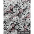 thumbnail image 6 of Floral Black Linen Curtain Valance for Bedroom/Bathroom/Kitchen/Office/Living/Dining Room Window,Vintage Plant Abstract Watercolor Boho Rod Pocket Topper Decorative Cafe Drapes Panel 42"x18", 6 of 6