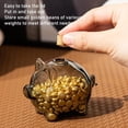 thumbnail image 5 of Swine Shaped Transparent Glass Coin Bank, Decorative Savings Box for Gold Beans, Commemorative Display, Kids Allowance, Gift Idea (Black), 5 of 7