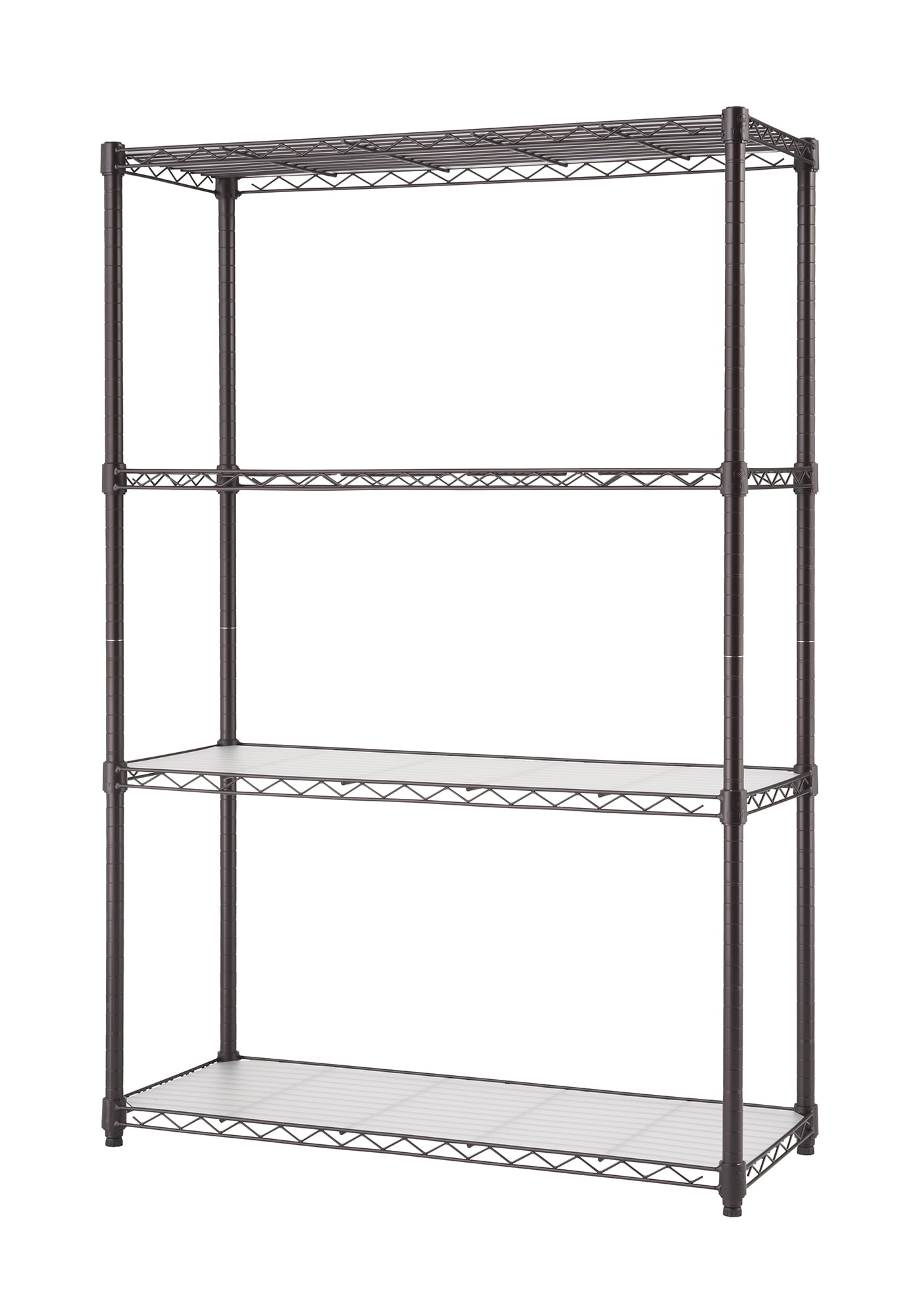 TRINITY 4-Tier 36x14x54 Commercial Wire Shelving w/ Liners, NSF - Dark Bronze
