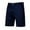 Navy, variant on Daqian Big Mens Shorts Men Casual Solid Zip-fly Straight-leg Knee Length Button Mid Waist Cargo Pants Mens Shorts Wine 4(S)