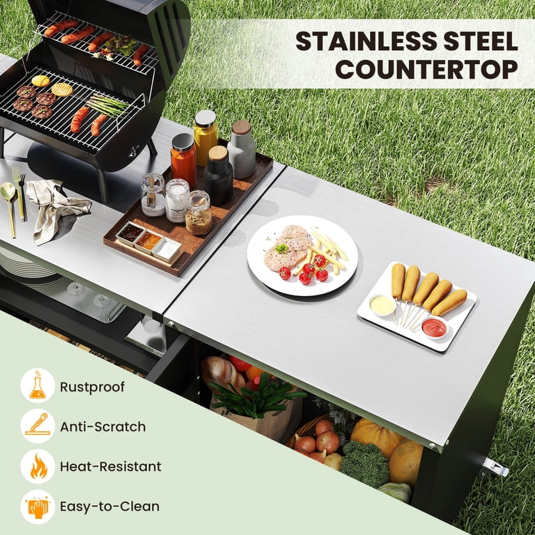Costway, Outdoor Grill Table, 80