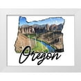 thumbnail image 3 of Marcus Prime 4x14 White Modern Wood Framed Wall Art Titled - Oregon Pride, 3 of 5