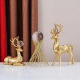 thumbnail image 3 of Estatua de ciervo moderna, escultura de Animal , arte Feng Shui, artesanía para , oficina, pequeña sala , soporte de TV, Estante Sunnimix Estatua de escultura de ciervo, 3 of 8