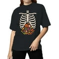 thumbnail image 2 of Halloween Candy Skeleton Women's T-shirt, 2 of 3
