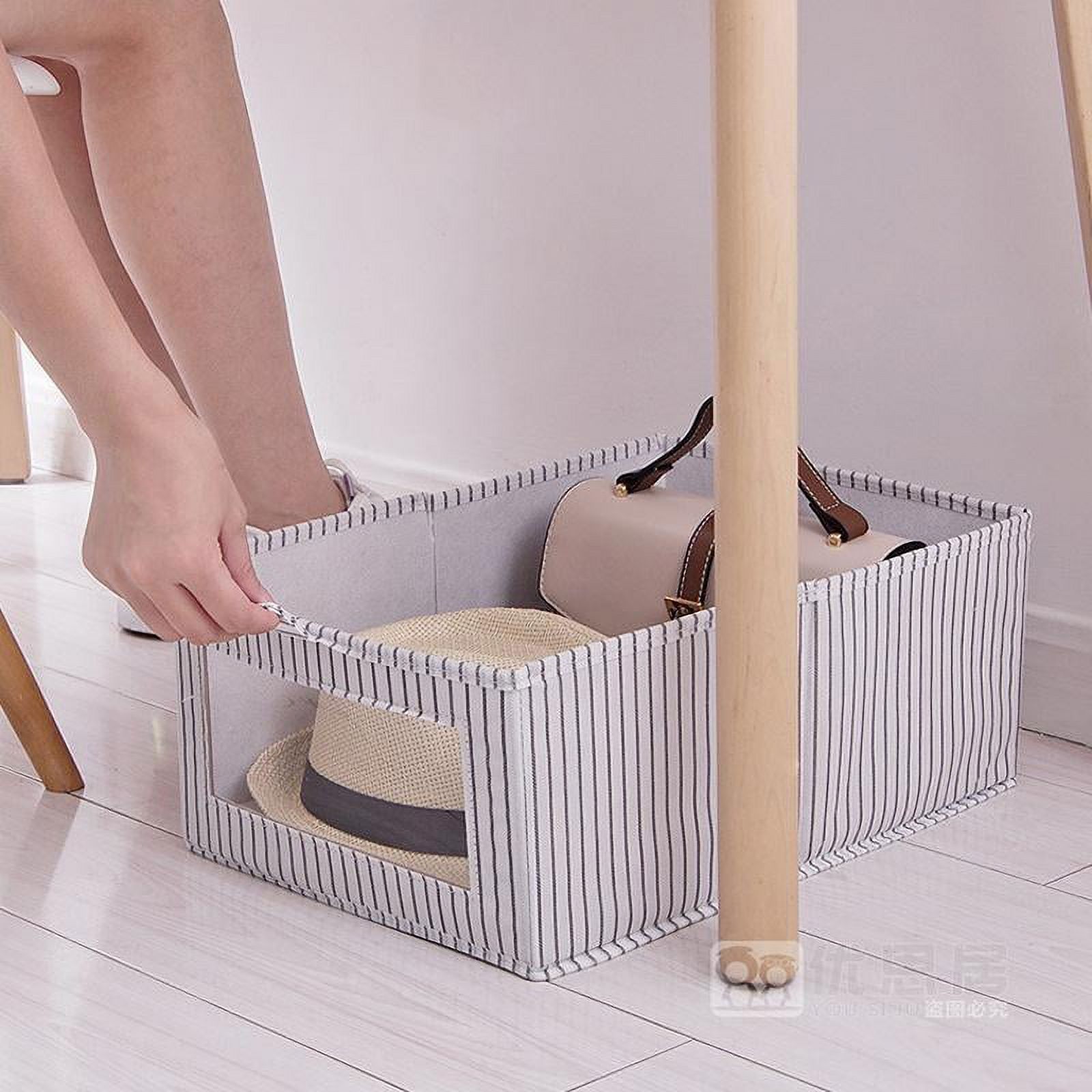 Uncovered Folding Storage Box Hollow Out Clothes Storage Box Storage Box Foldable Storage Box And Toy Clothes Storage Box Sundries And Cosmetics Storage - image 5 of 9