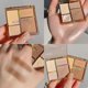 thumbnail image 1 of Resaltador de contorno de 4 colores, bronceador Facial 3D, brillo cosmético, paleta de reflejos mate Beige, sombra de ojos, maquillaje en polvo para nariz, 1 of 5