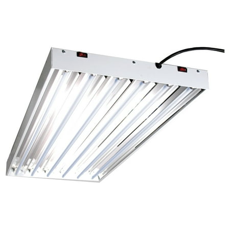 - Hydrofarm Designer T5 System 4 Foot 6 Tube Fluorescent Grow Lights with Bulbs