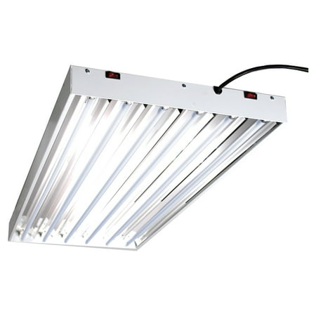 Hydrofarm Designer T5 System 4 Foot 6 Tube Fluorescent Grow Lights with