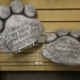 thumbnail image 2 of Gerson 10-Inch Long Cement Pet Memorial Paw Print Stepping Stones (Set of 2), 2 of 4