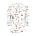 thumbnail image 2 of Cilsoka Trendy Tops for Young Women 3/4 Sleeve V Neck T-Shirts Floral Printed Cute Tunic Tops Casual Basic Top Pullover, Graphic Trendy Tees, 2 of 6