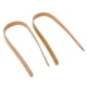 thumbnail image 4 of 2 correas de mano para bolso de cuero partido, hechas a mano, con 8 remaches de bronce (beige), 4 of 9
