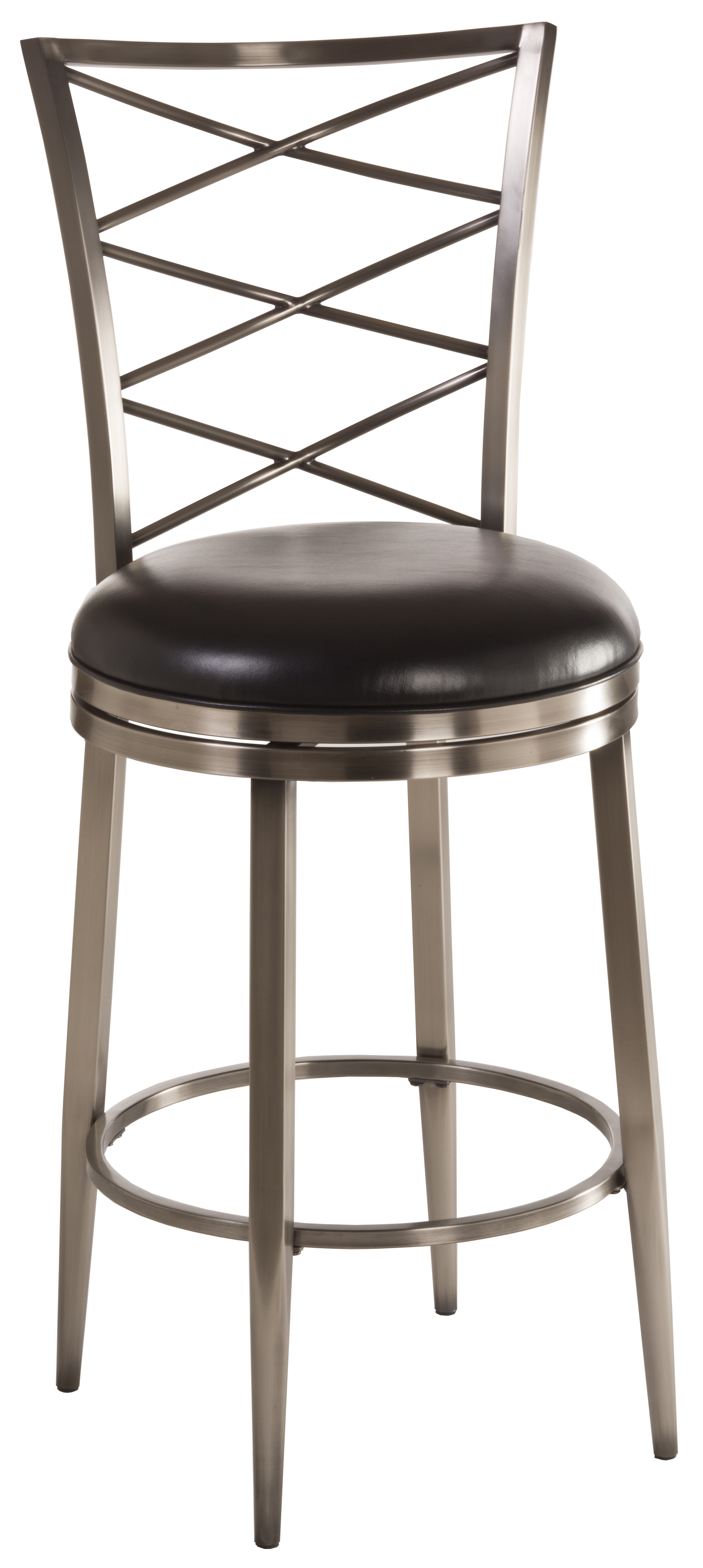 Hillsdale Furniture Harlow Metal Bar Height Swivel Stool, Antique