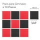 thumbnail image 2 of Piso Protector para Gimnasio Altera  PG C/10 Pz De 105x105 Cm Altera Negro Rojo, 2 of 5
