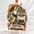Tennis Player Personalized Acrylic Ornament Christmas Keepsake ...