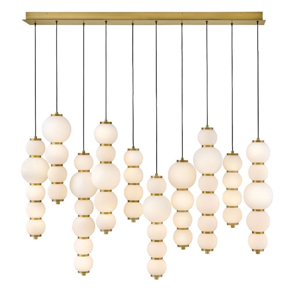 47396LCB Hinkley Lighting Trigo - 120W LED Large Linear Chandelier-27.5 Inches Tall and 52 Inches Wide