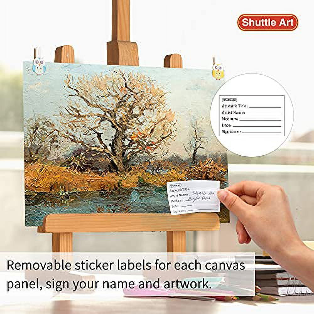  Fulmoon 36 Pcs Painting Canvas for Kids Painting Canvas Panels  7.8 x 5.8 Inch Pre Printed Designs Pre Drawn Stretched Canvas Kit for  Painting for Girls Boys DIY Students Beginner Party