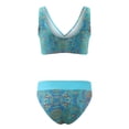 thumbnail image 5 of Aayomet Womens Swimsuits Bikini 2 Suit Bathing Bottoms Gradient Bikinis Set (Green, L), 5 of 5