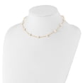 thumbnail image 3 of Primal Gold 14 Karat Yellow Gold 5.5-6.5mm White Near Round Freshwater Cultured Pearl 12-station Necklace, 3 of 4