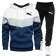 thumbnail image 2 of Traje deportivo con estampado de marca para hombre, sudadera con capucha y pantalones deportivos a la moda, traje informal de calle, otoño e invierno, 2024, 2 of 4