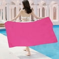 thumbnail image 4 of Btomtd Large Polyester Beach Towel with Superior Water Absorption and Fast Drying No Sand Sticking Bath Towels for Sports and Travel Multipurpose Towel - 51.18'x31.49', Hot Pink, 4 of 6
