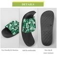 thumbnail image 7 of GZHJMY Stylish Slides for Women Men, Tropical Style Palm Leaves Soft Flexible Slip-on Sandals Slippers, 7 of 7