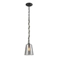 thumbnail image 3 of Natural Rope 1 Light Pendant In Silvered Graphite With Polished Nickel Accents, 3 of 3